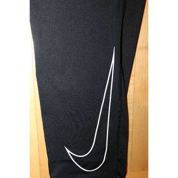 NWT‎ Nike Pro Dri-FIT 3/4 Length Training Men's Leggings Black - Picture 4 of 5